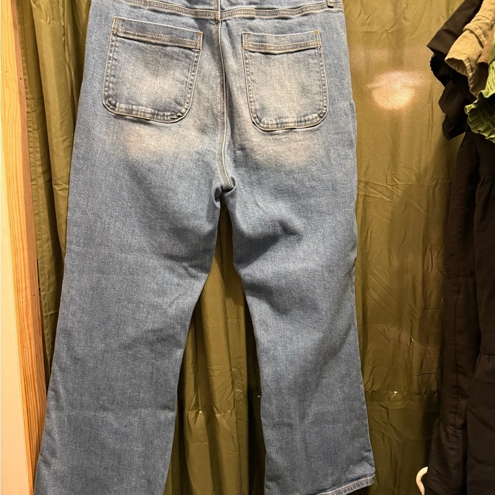 LOFT Light Blue Flare Jeans - Picture 4 of 4